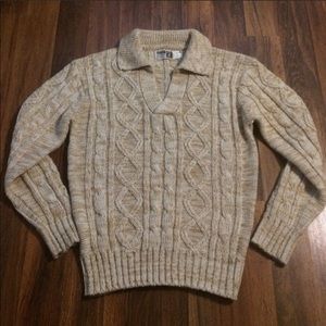☞VTG☞ Montgomery Ward Cable Knit Boyfriend Sweater